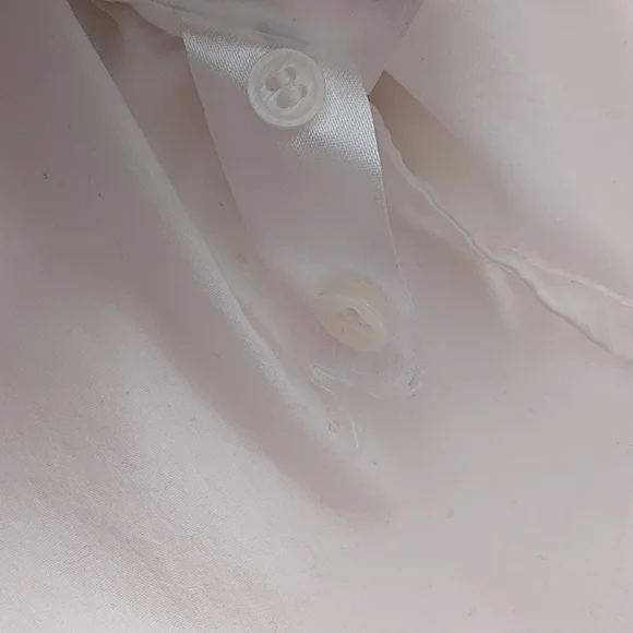 Cotton White Button Up Shirt Size 14 - Picture 6 of 8